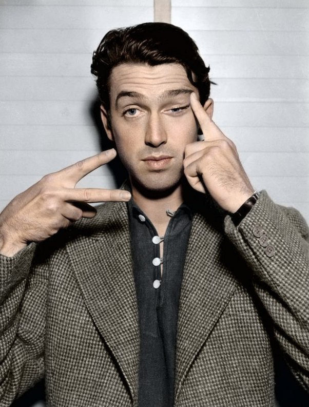 Actor Jimmy Stewart before his WWII service, 1930s.